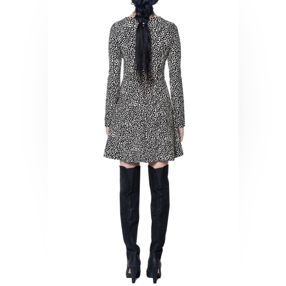 Mara Hoffman Strata Spotted Polka Dot Fit & Flare long sleeve Dress Size S - Picture 2 of 8